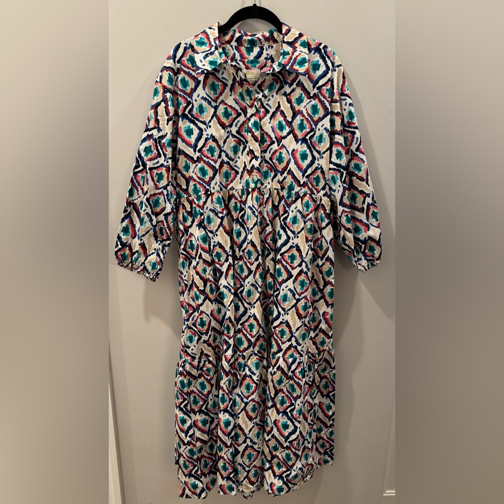 Maeve by Anthropologie Bettina Tiered Shirtdress